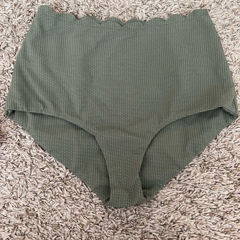 Marysia Santa Monica Scallop High Waist Bikini Bottom